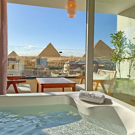 Galaxy Pyramids View Inn Kafret el-Gabal Eksteriør billede